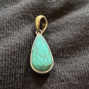 Turquoise Teardrop Pendant
